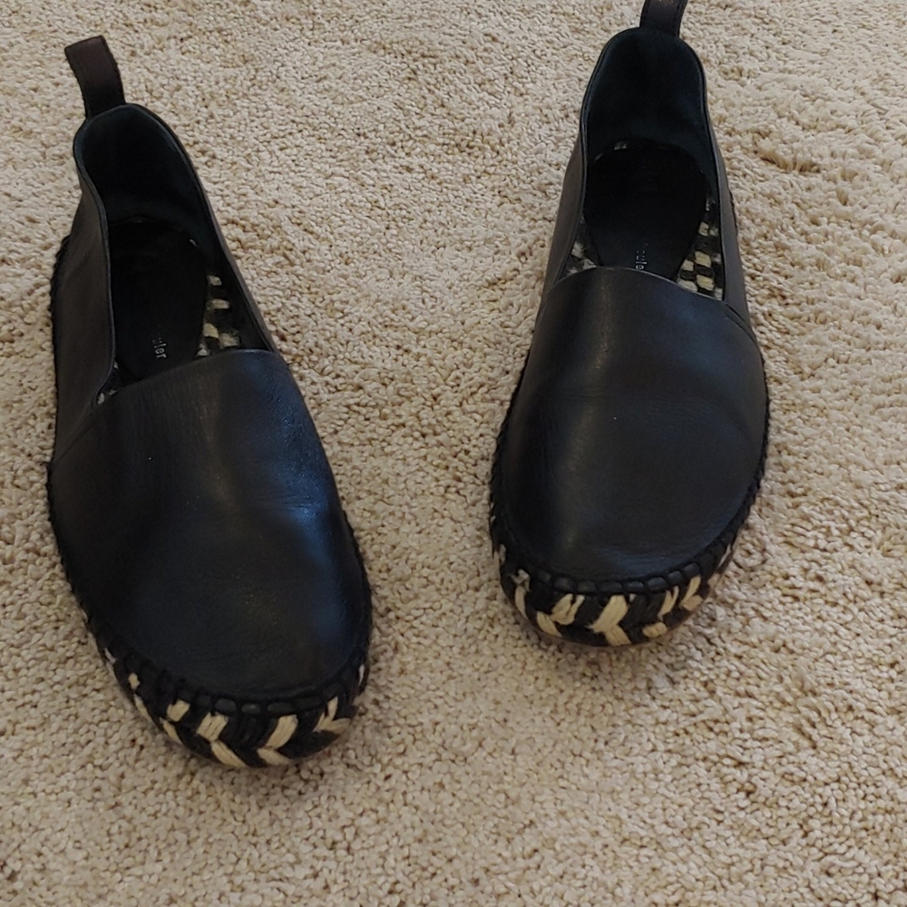 Proenza Schouler black espadrille flats 7.5
